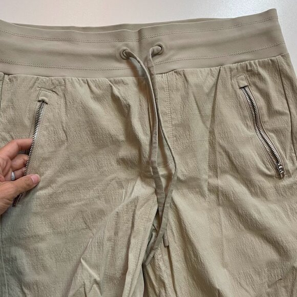 Athleta Pant Trouser Trekkie North Jogger Tan Neutral Hiking Climbing Abrasion - Picture 5 of 13